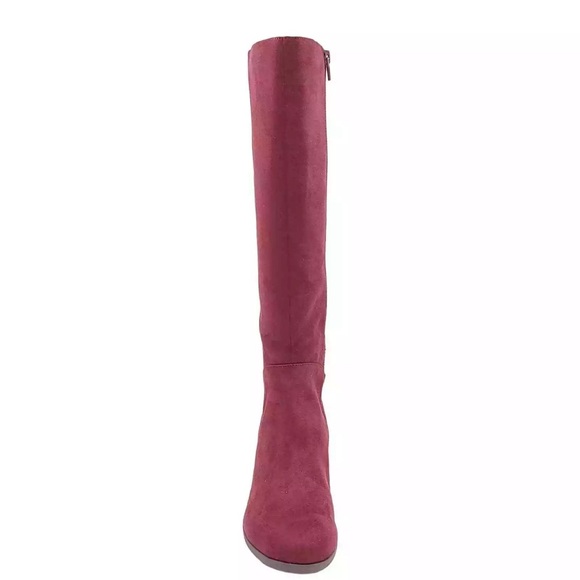 New Giani Bernini Adonnys Microsuede Knee High Boots Wine Size 6.5 $180 - Picture 3 of 7